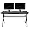 Flash Furniture Black Gaming Desk-Cup Holder/Reclining Chair Set BLN-X40D1904L-RD-GG - alternate 7